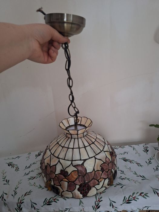 Нова люста на кухню з натуральних мушлей
