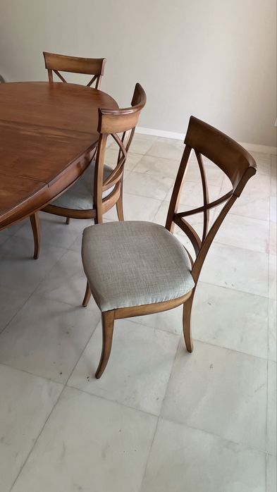 Mesa de jantar com 6 cadeiras Roche Bobois - 120cm x 220cm