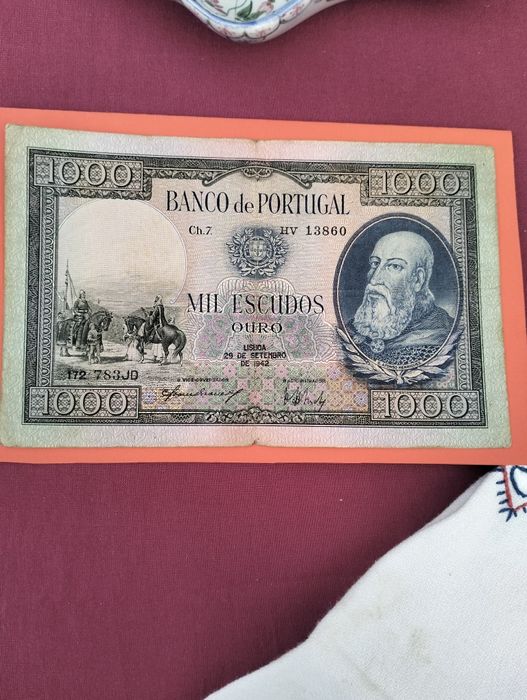 Nota antiga de 1000