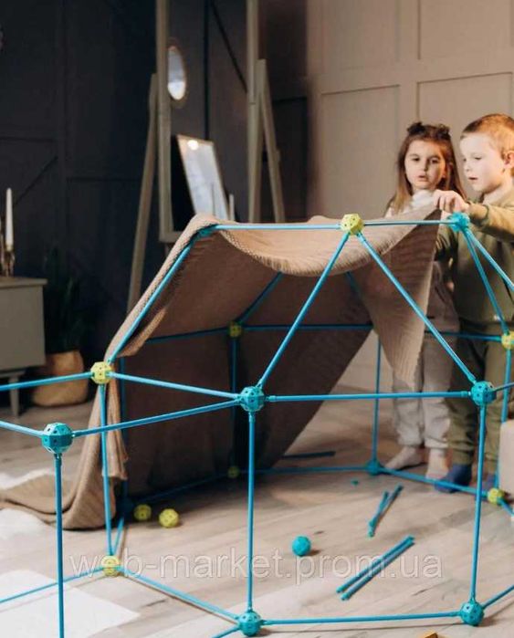 Подарунок Дитячий ігровий 3D конструктор Намет Халабуда  (85 деталей)