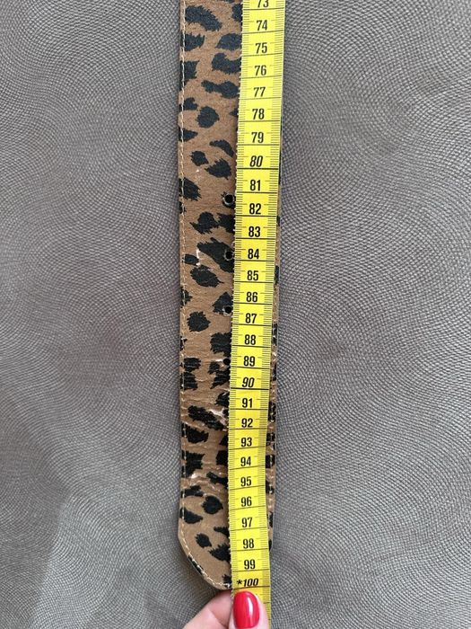 Ремінь Betsey Johnson sz m Snake print wide brown belt vintage retro