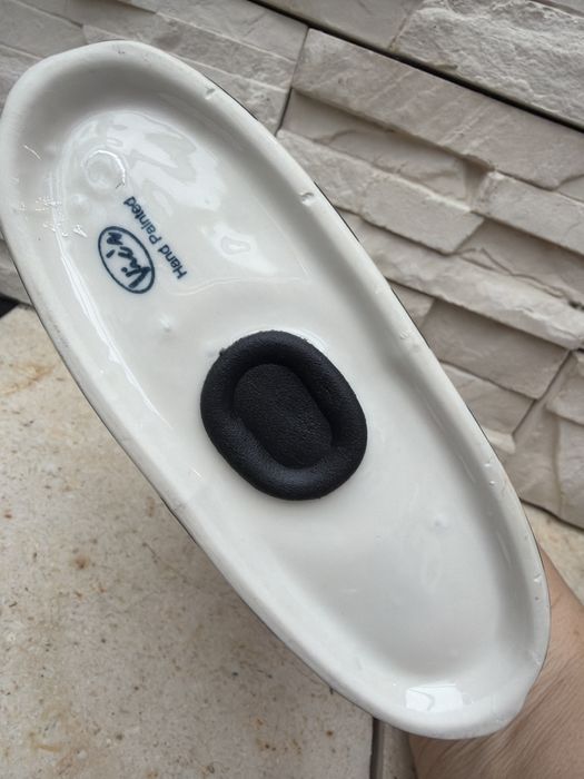 Skarbonka torebka z porcelany wzorowana na Gucci Dior hand painted