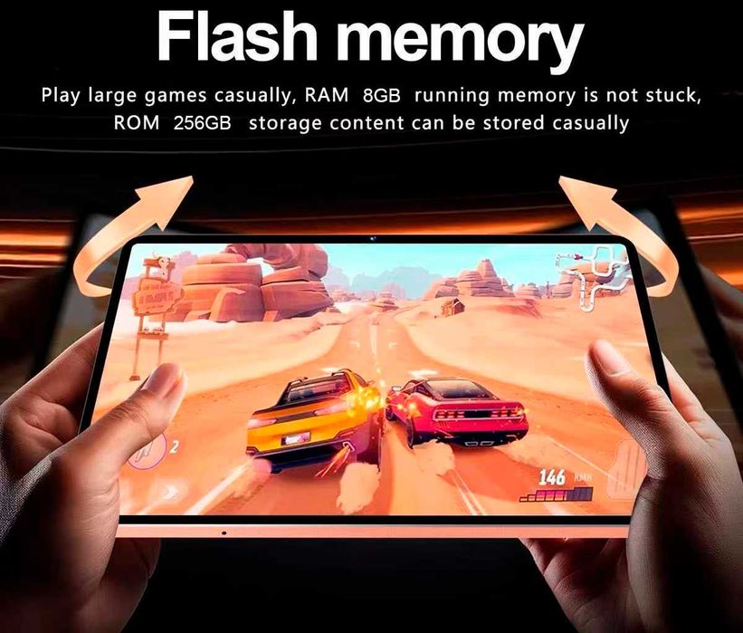 Новий планшет 256GB Ultra tab  10.4 "дюйм / Android 15/ 3.4G LTE