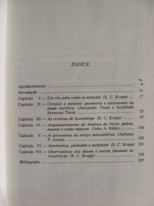 No rasto de... As Antigas Astronomias de Dr. Edwin C. Krupp