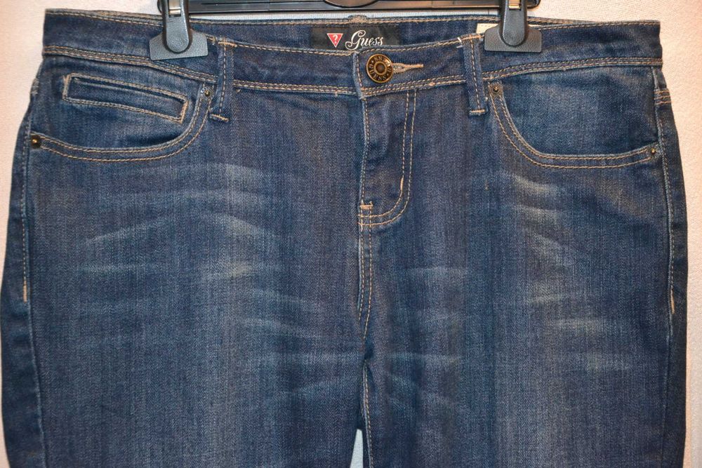 GUESS Low Rise Jeans Spodnie Damskie UK 30 Niski stan Super Stan