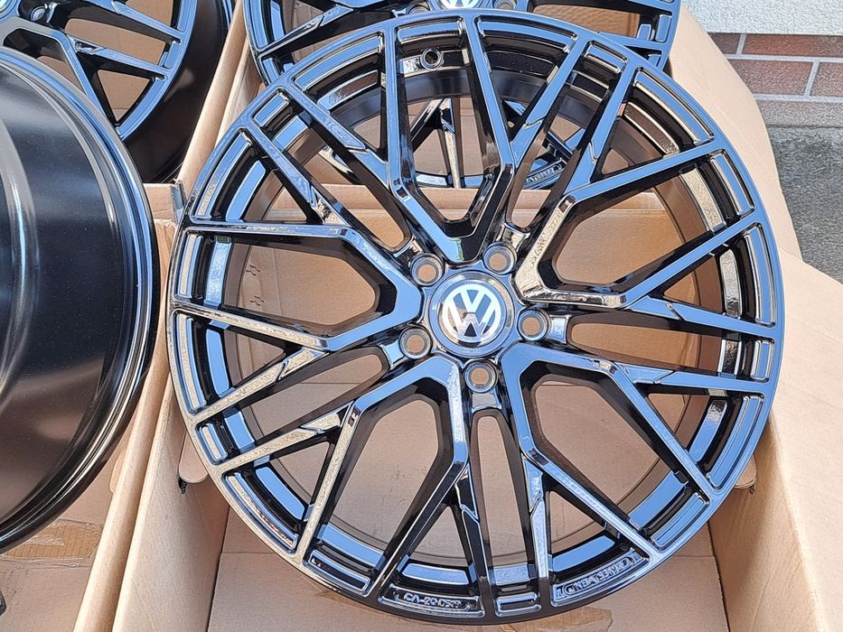 ALUFELGI VW 17 5x112 Turan Passat Golf Jetta Scirocco Caddy BLACK CA20