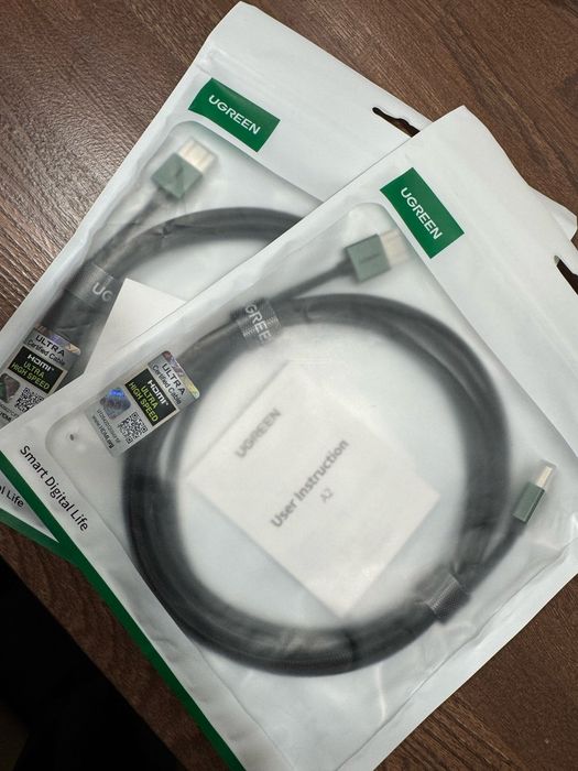 Кабель Ugreen HDMI 2.1 8K/60Hz 4К 120Hz 1м/2м/3м Premium якість HD155