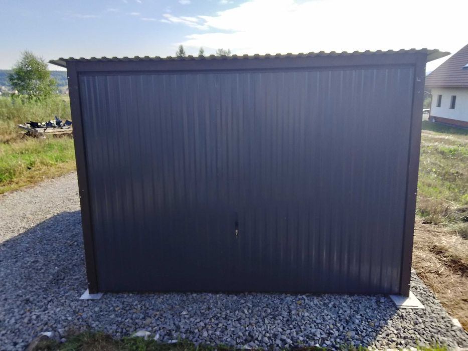 Garaż blaszany blaszak 4x5 Ocynk