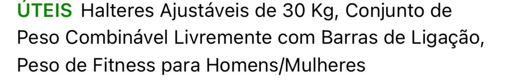 Halteres musculaçao 30kg