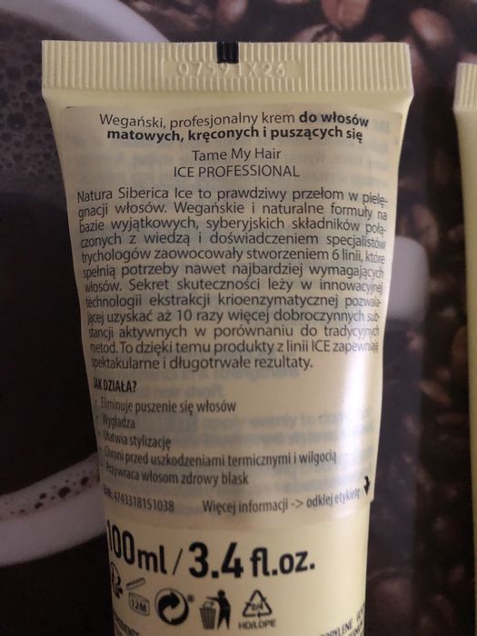 ICE Krem do włosów matowych, kręconych i puszących się,100ml
