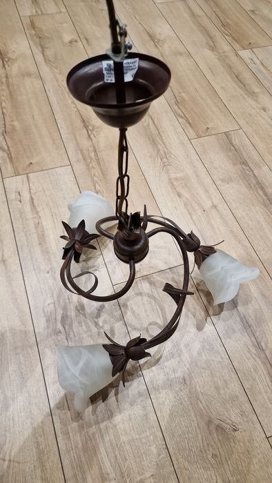 Żyrandol, lampa, żarówki E14