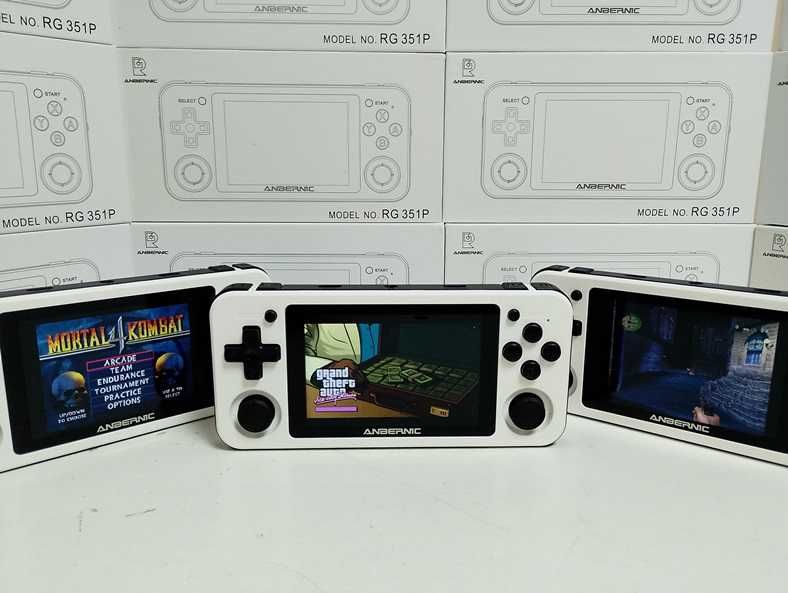 Ігрова приставка Anbernic RG351P біла Денди Sega PlayStation Nintendo