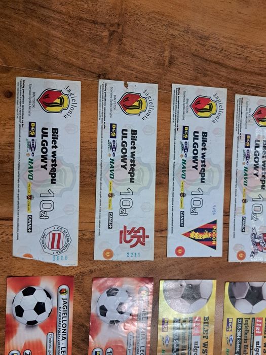 Bilety kolekcjonerskie Jagiellonia Białystok 2003/2004
