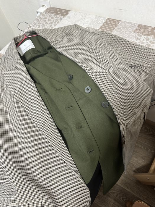 Костюм, брюки палаццо та жилетка