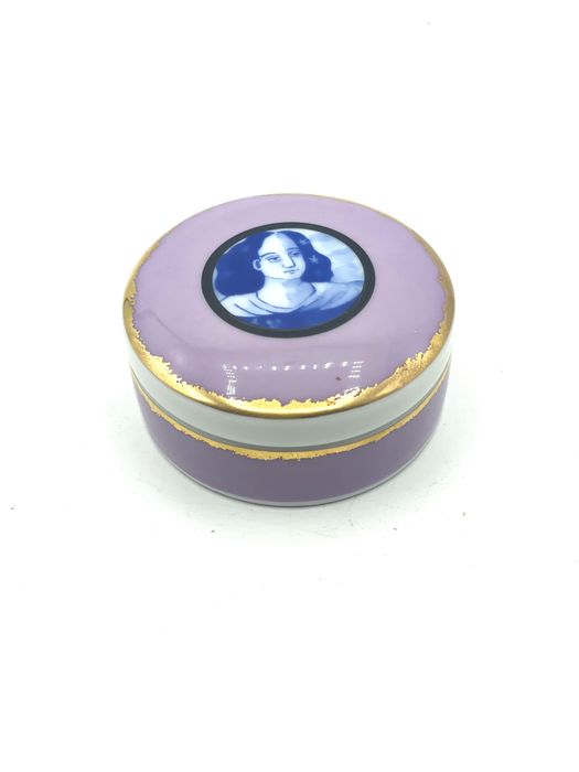 Caixa porcelana vista alegre violeta Portraits Damas