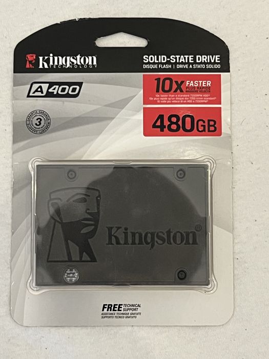 Dysk Kingston A400 SSD 480 GB SATA 2.5” – nowy, zaplombowany