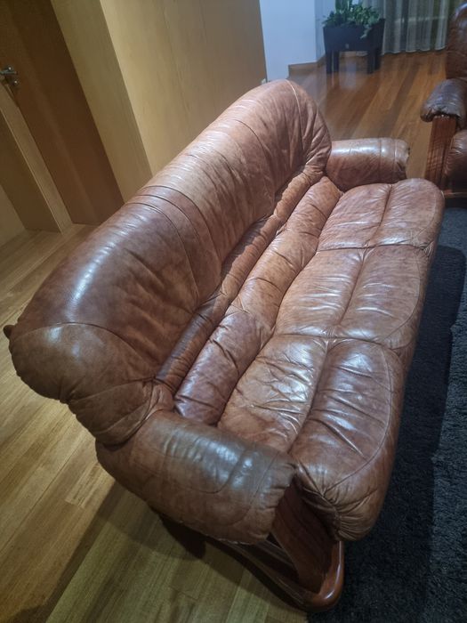 Conjunto de sofás - madeira de cerejeira