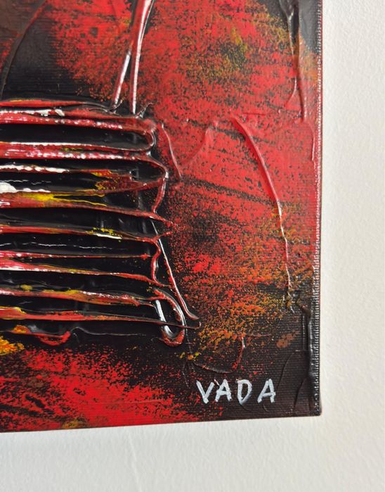 Pintura em Tela com relevo