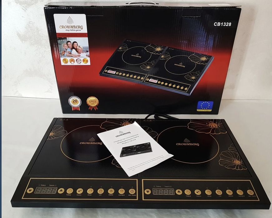Индукционная плита Crownberg CB-1328 4000 вт электроплита печь плитка