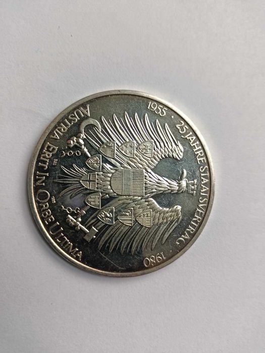 Austria Hofreitschule 1980 Medal Srebro Ag 925 waga 35 gram