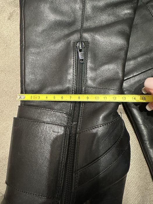 Ботфорти шкіряні