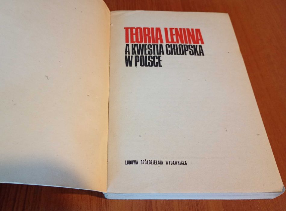 Teoria Lenina a kwestia chłopska w Polsce Zenon Mikołajczyk