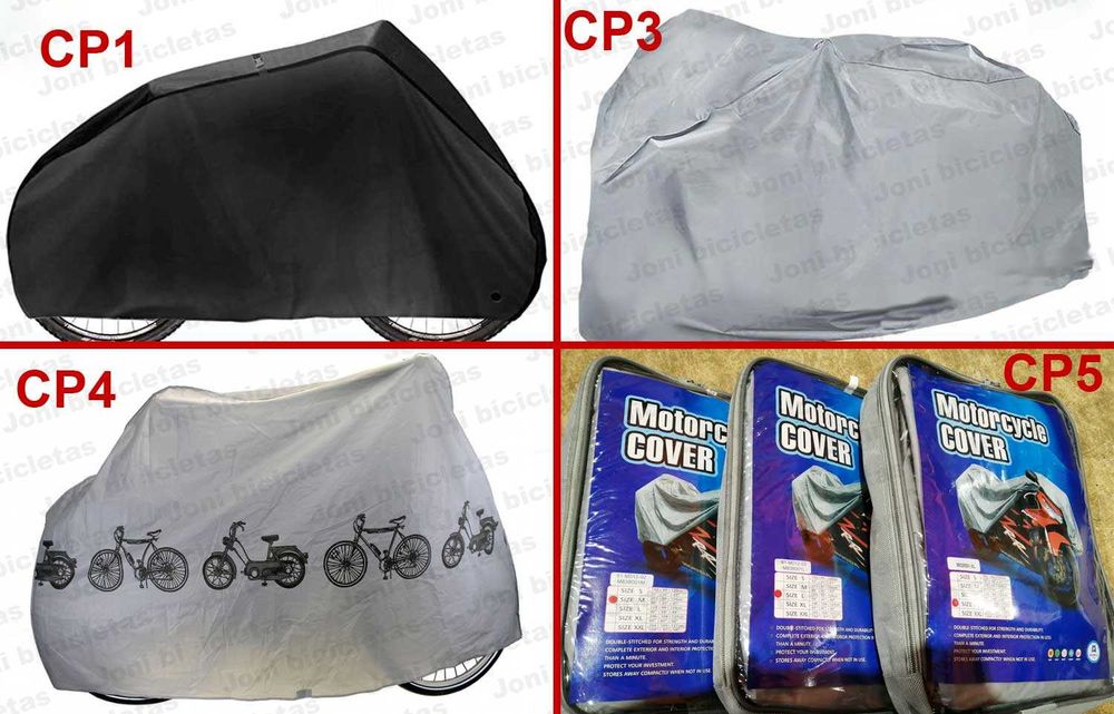 Capas para cobrir bicicleta ou scooter