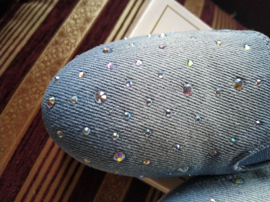 Фірмові джинсові  балетки 38 р