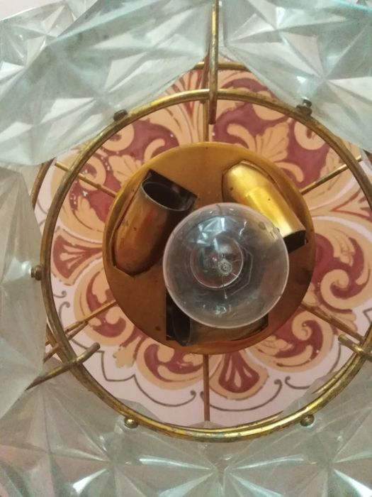 Люстра хрустальная Чехословакия.