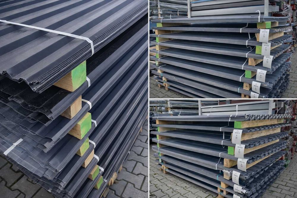 Blacha Trapezowa GRAFIT paczka blachy 50 arkuszy