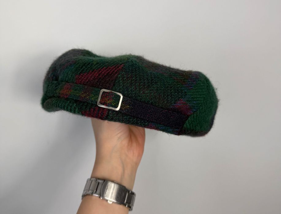 Wełniany Kaszkiet Harris Tweed Pure New Wool Vintage