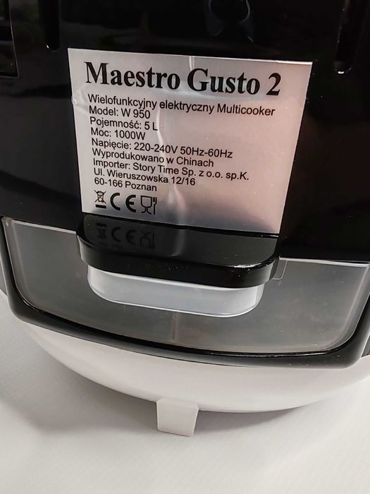 Multicooker Welmax MaestroGusto II 5L | jak nowy | komplet