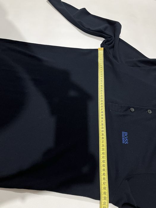 Поло hugo boss темно-синє з довгим рукавом лонгслив хуго босс розмір m