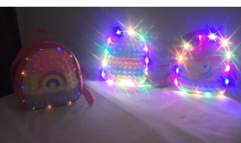 Mochilas infantil pop bolhas