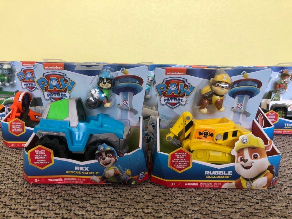 Liberty, Roxi, Boomer, Ryder, Everest, Marshall, Skye, Rubble, Rocky..