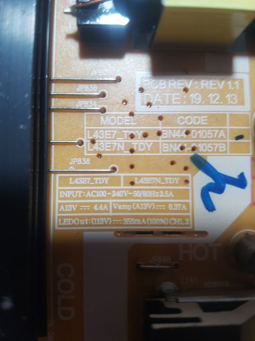 Плата питания TV Samsung BN4401057A.
