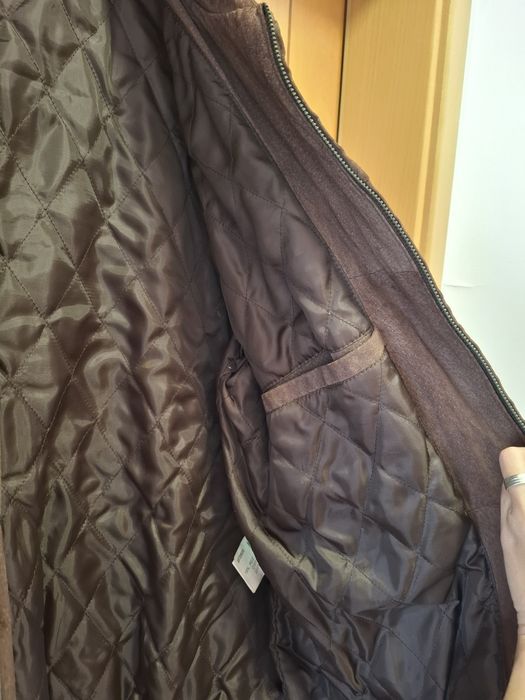 Vende se casaco castanho  de homem em  pele de couro