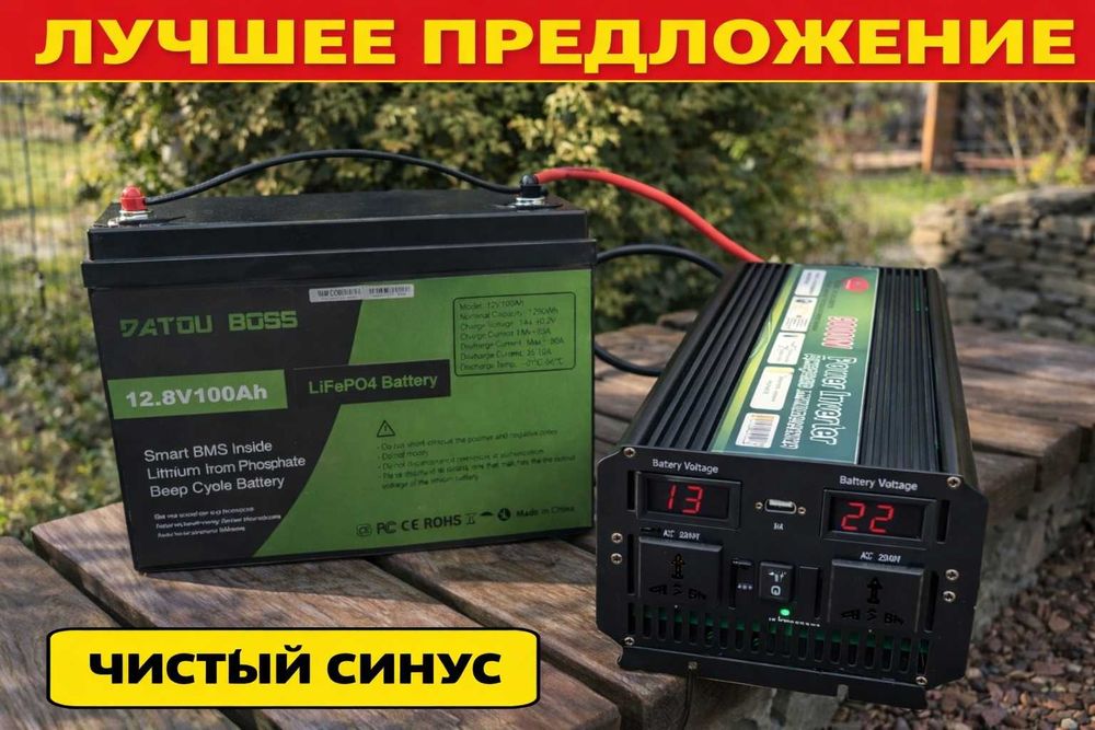 Преобразователь тока 12-220v 9000w. Инвертор. Перетворювач струму