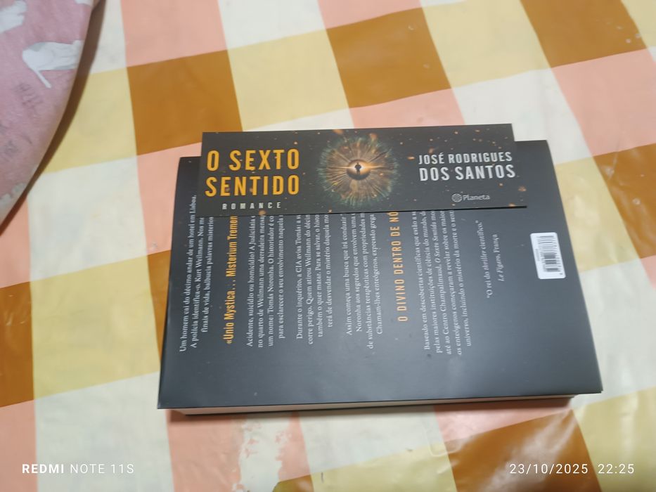 Livro NOVO O SEXTO SENTIDO de José Rodrigues dos Santos