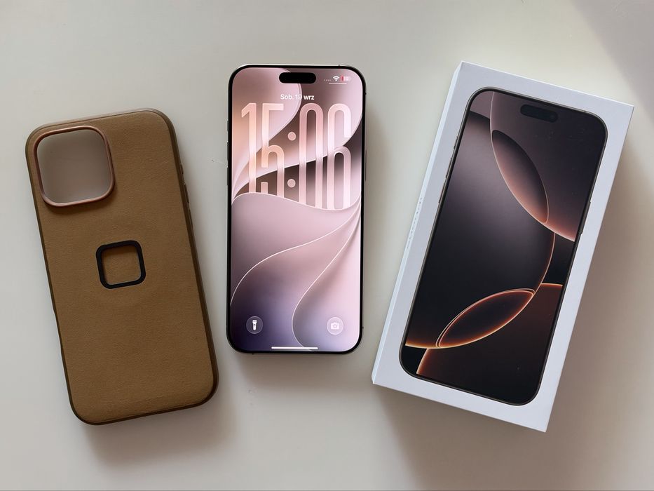 iPhone 16 Pro Max Desert Titanium 512GB kondycja baterii 92%