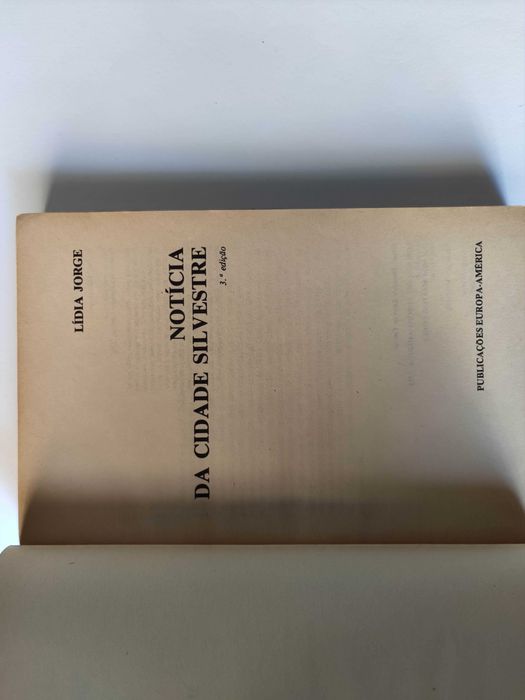 Notícia da Cidade Silvestre - Lídia Jorge - literatura portuguesa