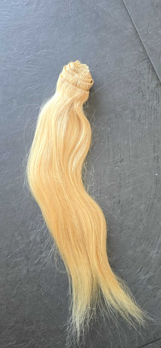 Włosy na klipsy 45cm waga 98 gram Polskie