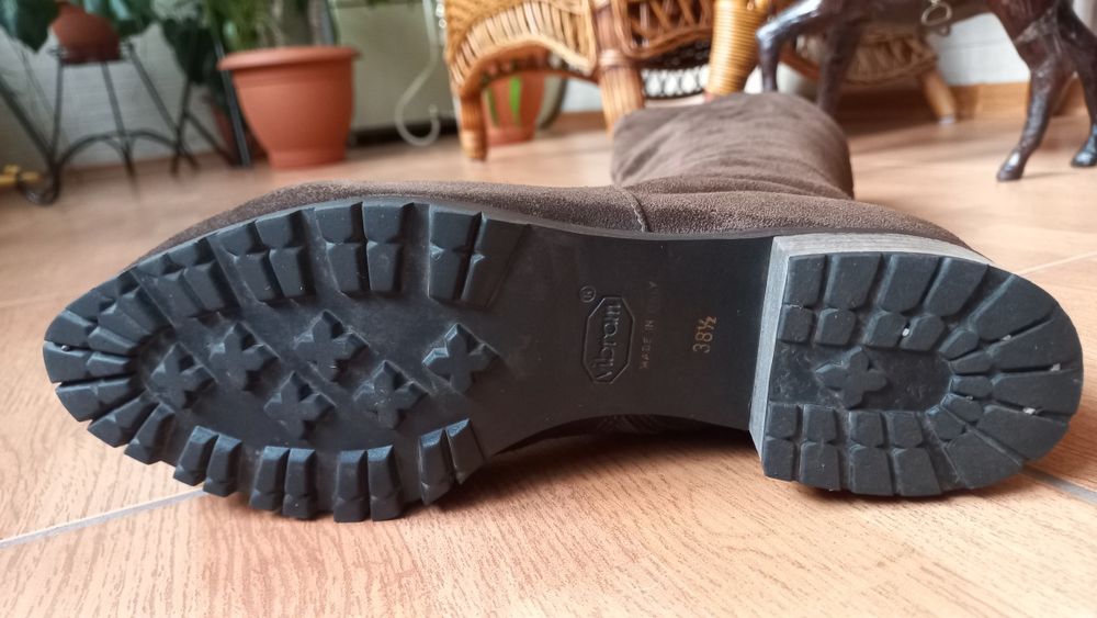 Сапоги женские замшевые