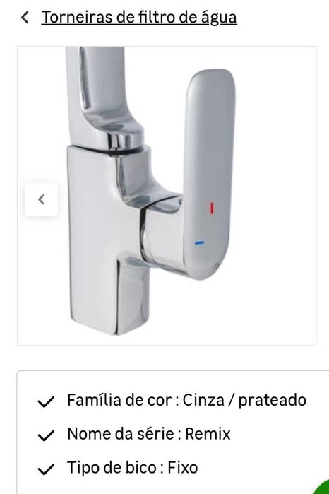 Torneira de cozinha cromada Delinia Remix