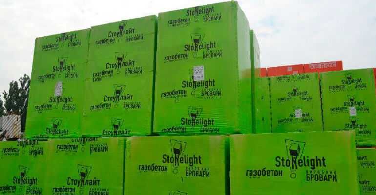 Газоблок Стоунлайт Бровари | 300х200х600 | Доставка