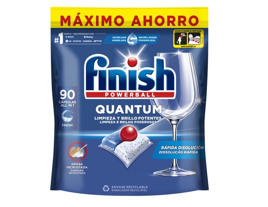 Finish 90 doses Detergente Pastilhas p/ Loiça