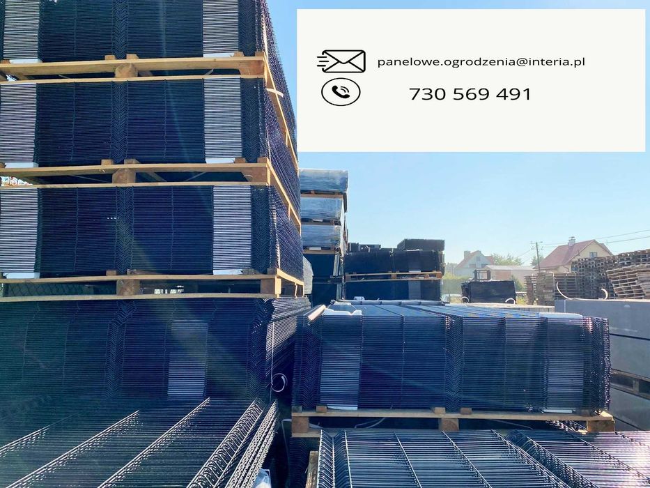 PROMOCJA! panelowe ogrodzenia H=123 #4 zestaw 45zł/mb