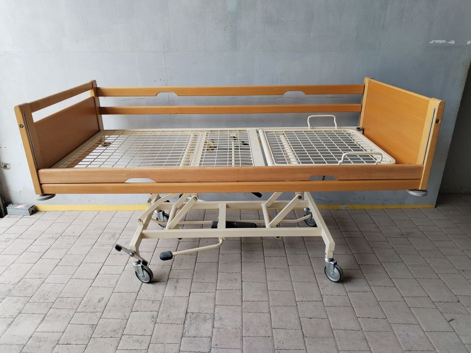Łóżko Rehabilitacyjne szpitalne medyczne 2-funkcyjne (hydrauliczne  ni