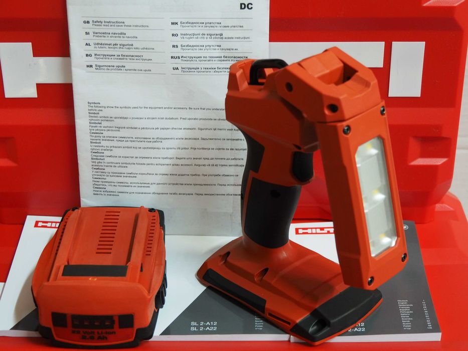 Latarka ledowa HILTI SL 2-A22 bateria 22v 2,6Ah bez ladowarki