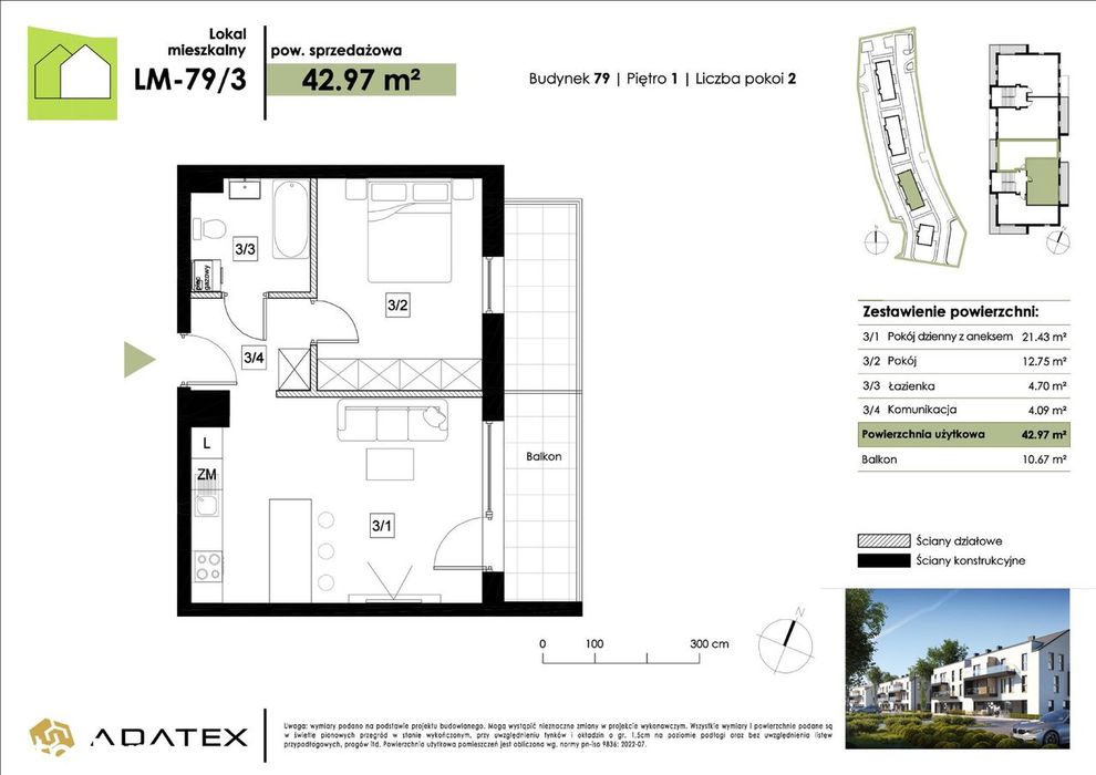 Funkcjonalne 2 Pokoje + Balkon || Na Start